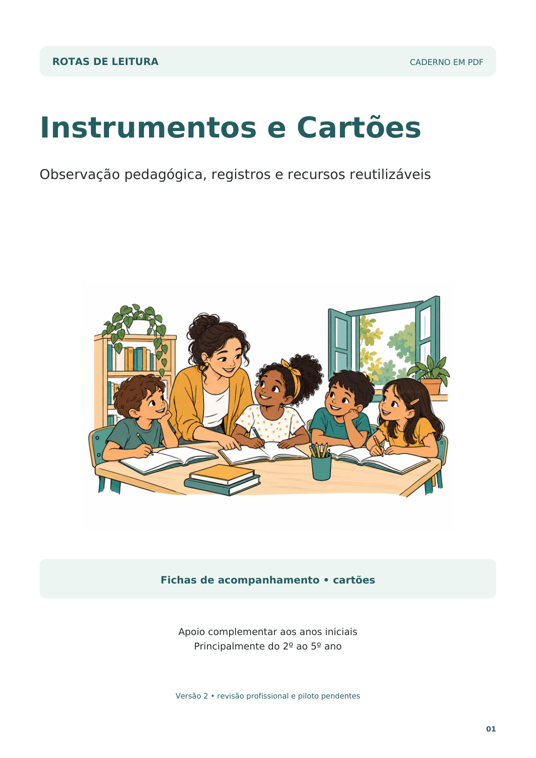 Capa real de Instrumentos e Cartões